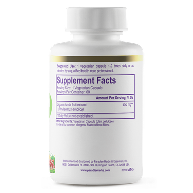 Paradise Herbs Amla 60 Vegetarian Capsul