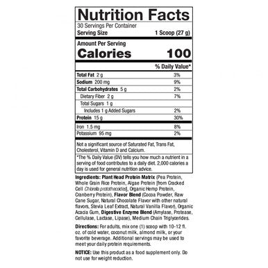 Nature's Answer Plant Head Chocolate 1.8 lbs