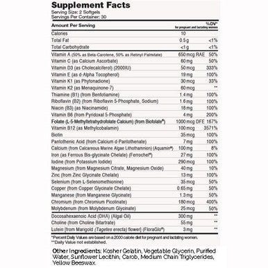 Zahler's Prenatal +Dha 300 Womens Health 180 Softgels