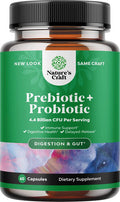 Prebiotics and Probiotics Gut Health Supplement - Super Potent Digestive Health Acidophilus Probiotic Capsules with Men and Womens Probiotics and Prebiotics for Colon Digestive Support and Immunity