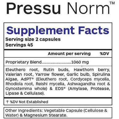 Pressu Norm 90 caps by Professional Botanicals