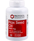 Protocol For Life Balance Flax Seed Oil 1000 mg 120 gels