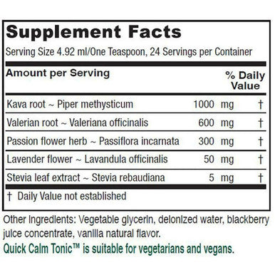 Quick Calm Tonic 4 fl oz by Vitanica