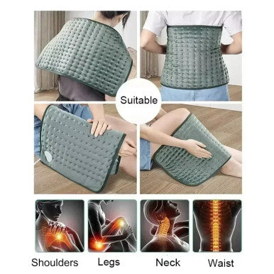 Dreamburgh Electric Heating Pad Adjustable Warm Body Blanket Heated Blanket Waist Back Leg Warming Mat with Intelligent Timing Heated - PadEU Plug 220V ( 40x30cm )
