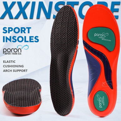 Aningboy Arch Support Insole Poron Shock Absorption Flat Feet Shoe Pad Heel Pain Relief Size 35-48