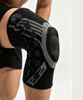 Uniqus Professional Adjustable Knob knee pads Elastic Thin Sports Knee Brace Non-Slip Spring Support Shin Defender Basketball