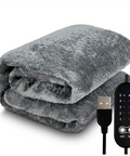 Dreamburgh Electric Heating Blanket USB Heater Blanket Plush Winter Warm-Up Adjustable Temperature Timing Heating Pad 80X160 Cm-ABHG
