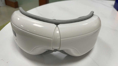 Eye Massager with Bluetooth Music,Eye Mask for Migraines,Eye Care Machine,Vibration Relax Heated,Improve Sleep Reduce, Relax and Reduce Eye Strain Dark Circles Eye Bags Dry Eye, for Men/Women (White)