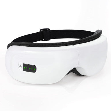 Eye Massager with Bluetooth Music,Eye Mask for Migraines,Eye Care Machine,Vibration Relax Heated,Improve Sleep Reduce, Relax and Reduce Eye Strain Dark Circles Eye Bags Dry Eye, for Men/Women (White)