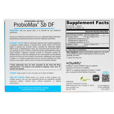 ProbioMax Sb DF 30 Capsules by Xymogen