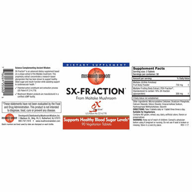 SX Fraction 90 vegtabs by Mushroom Wisdom, Inc.