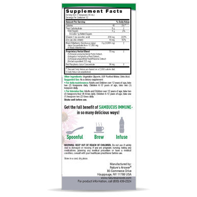 Nature's Answer Sambucus Immune Support 4oz