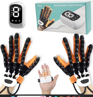 SK22 2025 Hand Rehabilitation Robot Gloves for Stroke Hemiplegia Finger Rehabilitation Trainer Exercise Rehab Exerciser Devices size : s