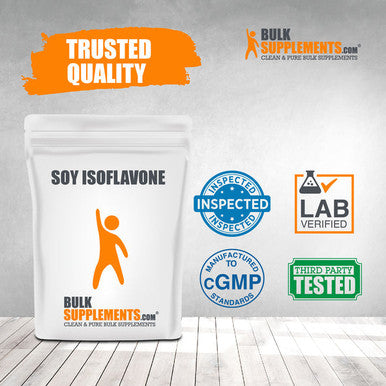 BulkSupplements.com Soy Isoflavone Powder - Estrogen Supplement for Women - Soy Supplement (50 Grams)