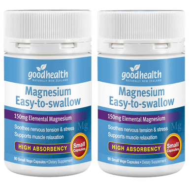 Good Health Magnesium Easy-to-Swallow Capsules - Twin Pack