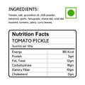 Ingredients and Nutrition facts of Tomato Pickle