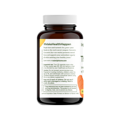 Brightcore thrive curcumin complex 60 capsules-30 servings