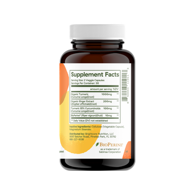 Brightcore thrive curcumin complex 60 capsules-30 servings