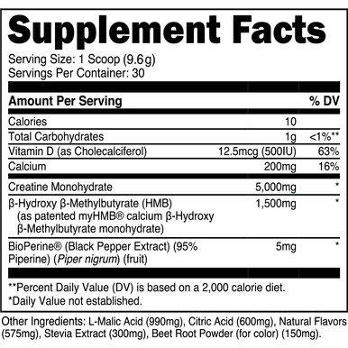Transparent Labs Creatine HMB Tropical Punch 30srv