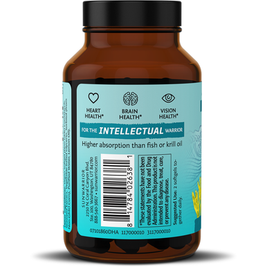 Omega Vegan DHA EPA 60 softgels By Sunwarrior