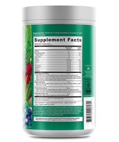 Ancient Nutrition Organic SuperGreens Peppermint Flavor 8.4oz
