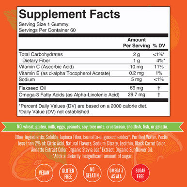 MaryRuth Organics Adult Vegan Omega-3 Gummies (60 count)