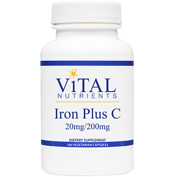 Vital Nutrients Iron Plus C 100 vcaps