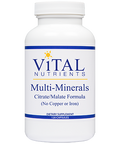Vital Nutrients Multi Minerals Citrate No Cu/F 120 caps