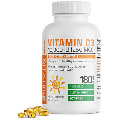 Bronson Vitamin D3 - 10,000 IU 180 Count