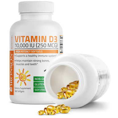 Bronson Vitamin D3 - 10,000 IU 180 Count