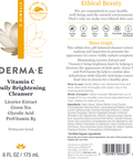 Vitamin C Brightening Cleanser 6 fl oz by Derma E Natural Bodycare