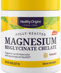 Healthy Origins Magnesium Bisglycinate Chelate - Fully Reacted - 8 oz - Gluten Free-Dairy Free-Yeast Free-Wheat Free-