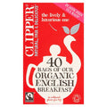 Clipper Fairtrade Organic English Breakfast 40 Tea Bags 125g