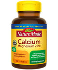 Nature Made, Calcium Magnesium Zinc, 100 Tablets