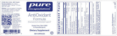 Pure Encapsulations AntiOxidant Formula 120 vegcaps
