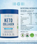 Applied Nutrition Keto Collagen Protein Powder Hydrolysed Collagen Peptides + MCT Healthy Fats Ketogenic and Paleo Diet Zero Sugar and Carbs Healthy Skin Nails Hair Bones Unflavoured 325g