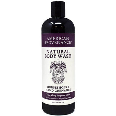 Natural Body Wash Horseshoe & Grenade 16 oz By American Provenance