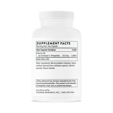 Thorne Pyridoxal 5'-Phosphate 180 Capsules