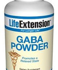 Life Extension GABA (Gamma-Amino Butyric Acid) 100 grams