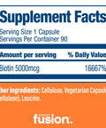 Bariatric Fusion healthy Biotin 90 Capsules