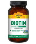 Country Life Biotin 1000mcg 100 Tabs