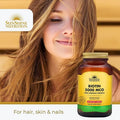 Sunshine Nutrition Biotin 5000Mcg High Strength Form 100 Capsules