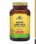 Sunshine Nutrition Biotin 5000Mcg High Strength Form 100 Capsules