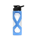 Santevia Glass Water Bottle Blue - 500ml