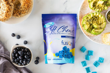 Bariatric Fusion Blue Raspberry Calcium Citrate Soft Chews - Bone & Metabolic Support