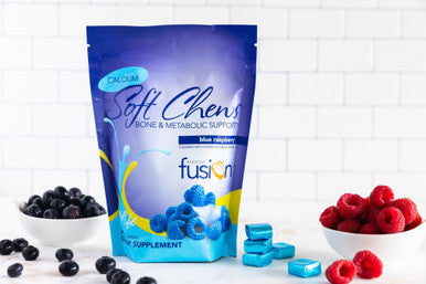 Bariatric Fusion Blue Raspberry Calcium Citrate Soft Chews - Bone & Metabolic Support