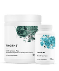 Thorne Energy Bundle Daily Greens Plus & Basic B Complex & Daily Greens Plus & Basic B Complex
