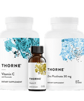 Thorne Immune Support Bundle Vitamin D & Zinc Picolinate 30 mg & Vitamin C