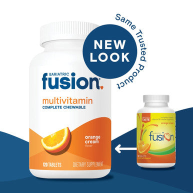 Bariatric Fusion Bundle & Save - Orange Cream Complete Chewable Multivitamin 120 Tablets 12 Bottles