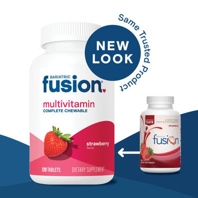 Bariatric Fusion Bundle & Save - Strawberry Complete Chewable Multivitamin 120 Tablets 12 Bottles